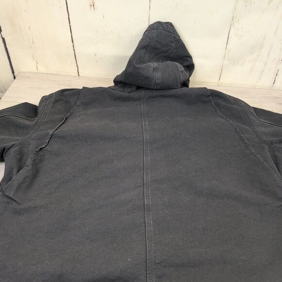 Carhartt Jacket Men's XL Hooded J284 BLK Sherpa Work Black Chore Coat - Picture 5 of 13